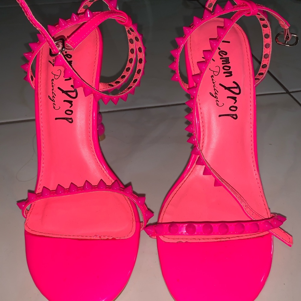 Hot pink heels